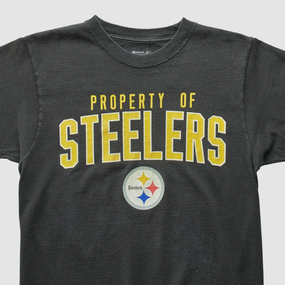 Pittsburgh Steelers Reebok 2010s T-shirt - Black Vintage - Fanatics