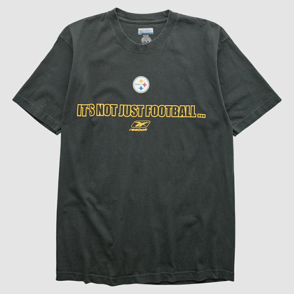 Pittsburgh Steelers Reebok 2000s T-shirt - Black Vintage - Fanatics