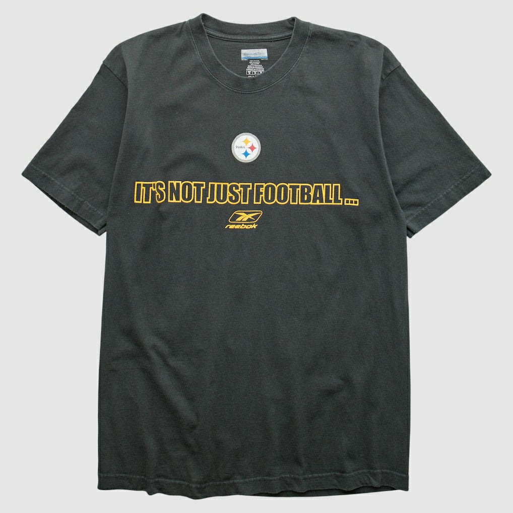 Pittsburgh Steelers Reebok 2000s T-shirt - Black Vintage - Fanatics