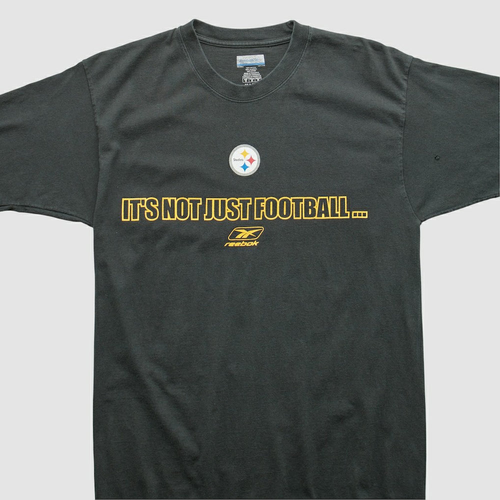 Pittsburgh Steelers Reebok 2000s T-shirt - Black Vintage - Fanatics