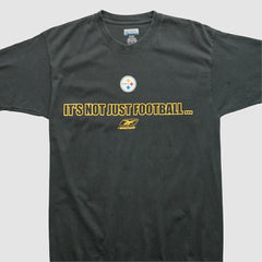 Pittsburgh Steelers Reebok 2000s T-shirt - Black Vintage - Fanatics