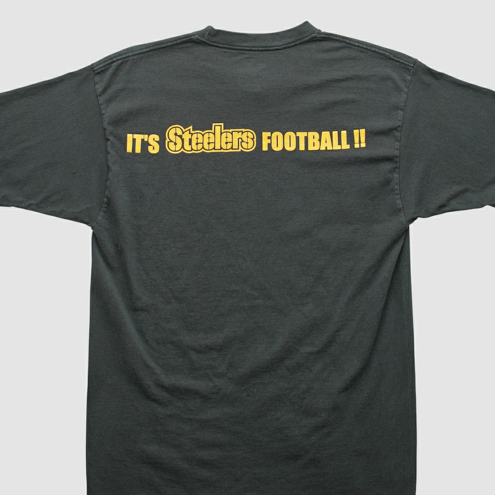 Pittsburgh Steelers Reebok 2000s T-shirt - Black Vintage - Fanatics