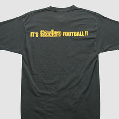 Pittsburgh Steelers Reebok 2000s T-shirt - Black Vintage - Fanatics