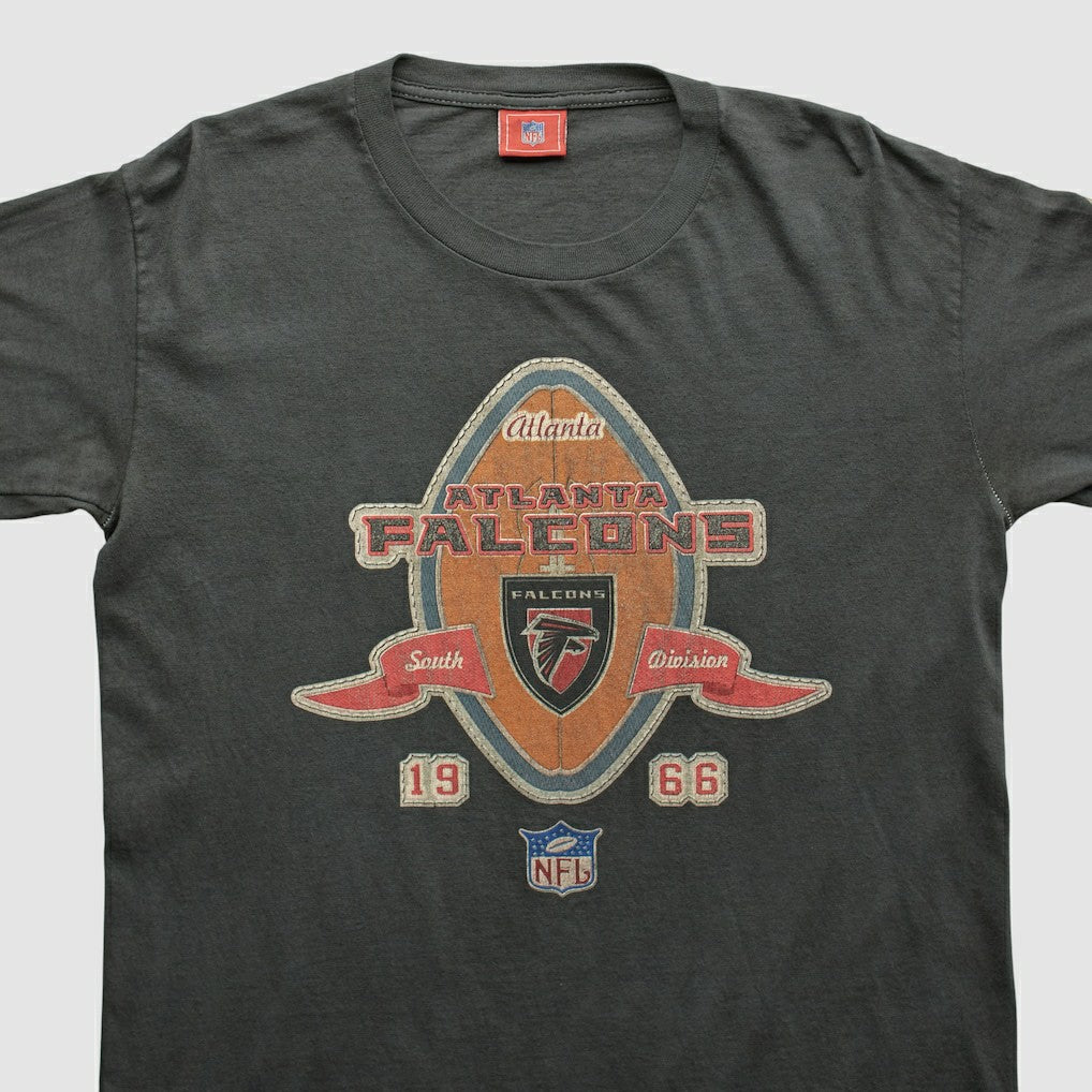 Atlanta Falcons NFL 2000s Long Sleeve T-shirt - Charcoal Vintage - Fanatics