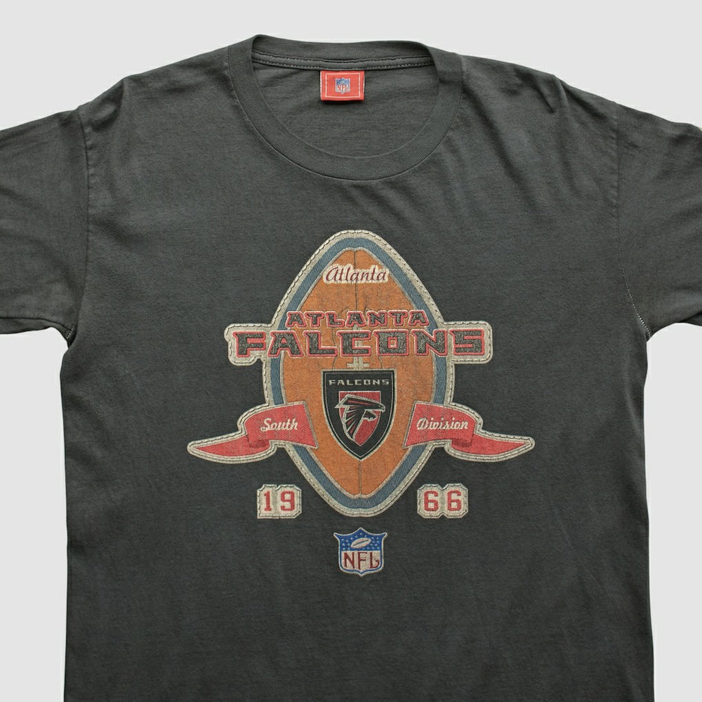 Atlanta Falcons NFL 2000s Long Sleeve T-shirt - Charcoal Vintage - Fanatics