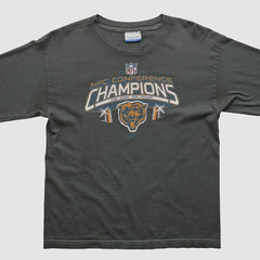 Chicago Bears Reebok 2000s Long Sleeve T-shirt - Charcoal Vintage - Fanatics