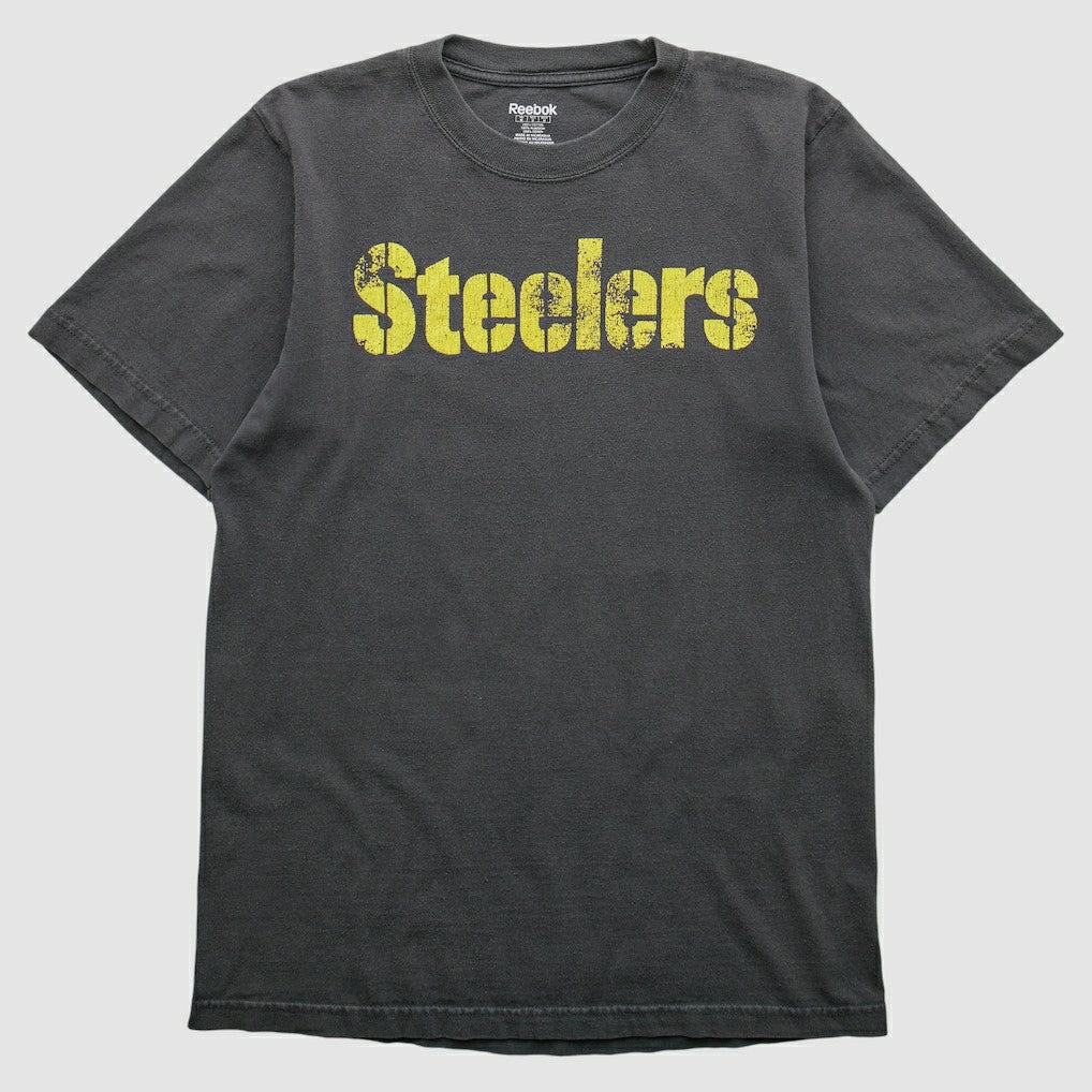Pittsburgh Steelers Reebok 2000s T-shirt - Charcoal Vintage - Fanatics