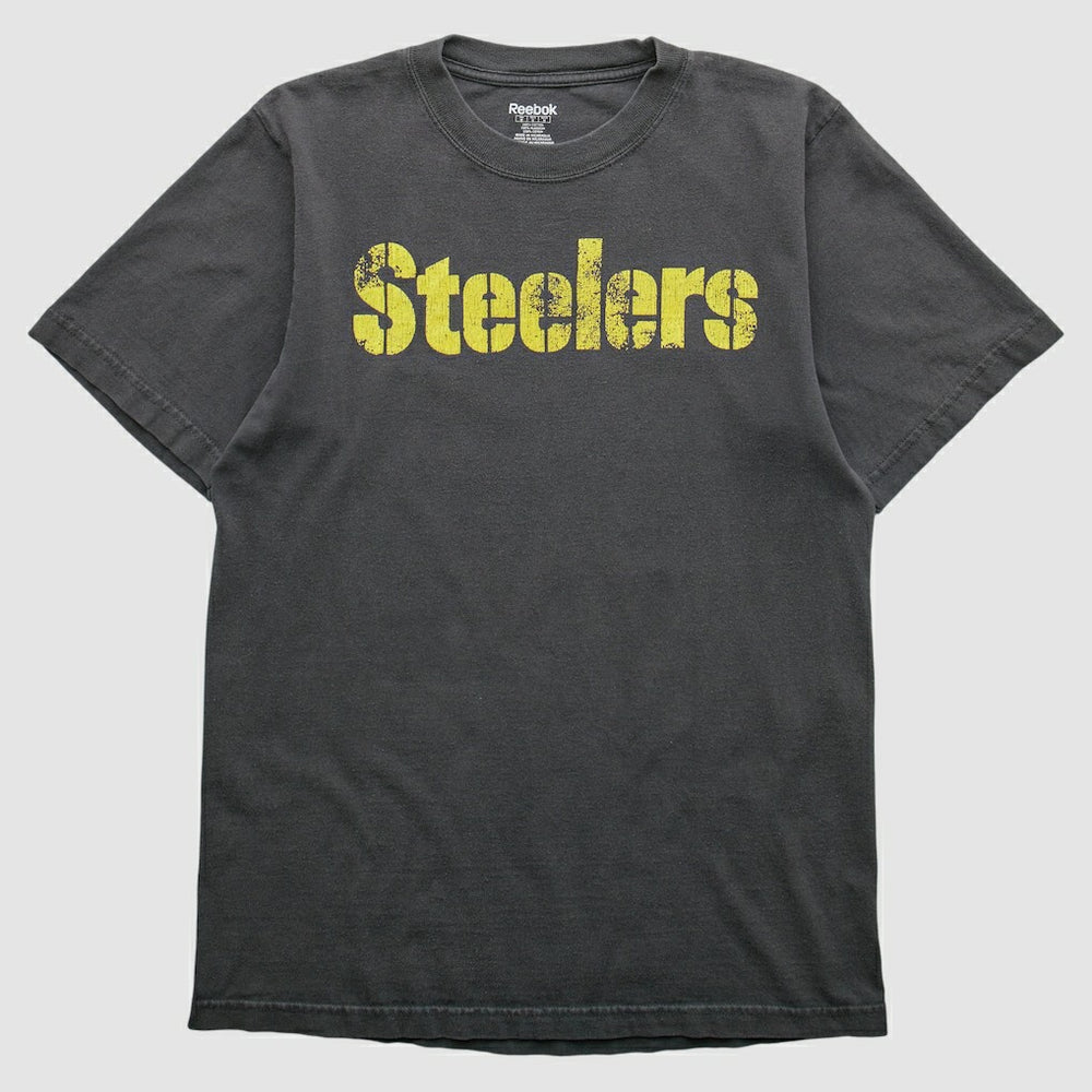 Pittsburgh Steelers Reebok 2000s T-shirt - Charcoal Vintage - Fanatics