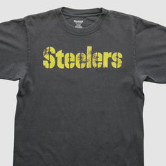Pittsburgh Steelers Reebok 2000s T-shirt - Charcoal Vintage - Fanatics