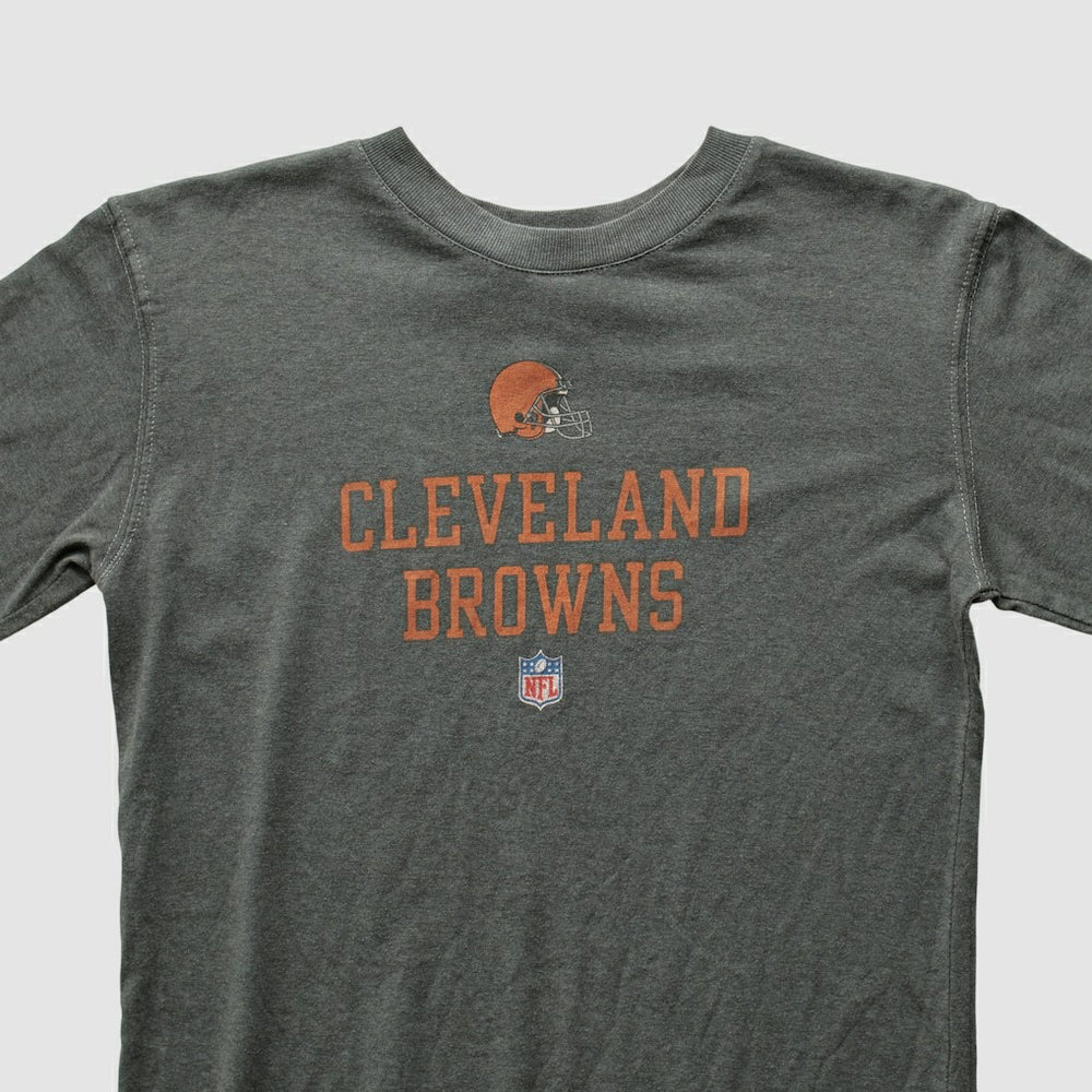 Cleveland Browns Reebok 2000s Long Sleeve T-shirt - Gray Vintage - Fanatics