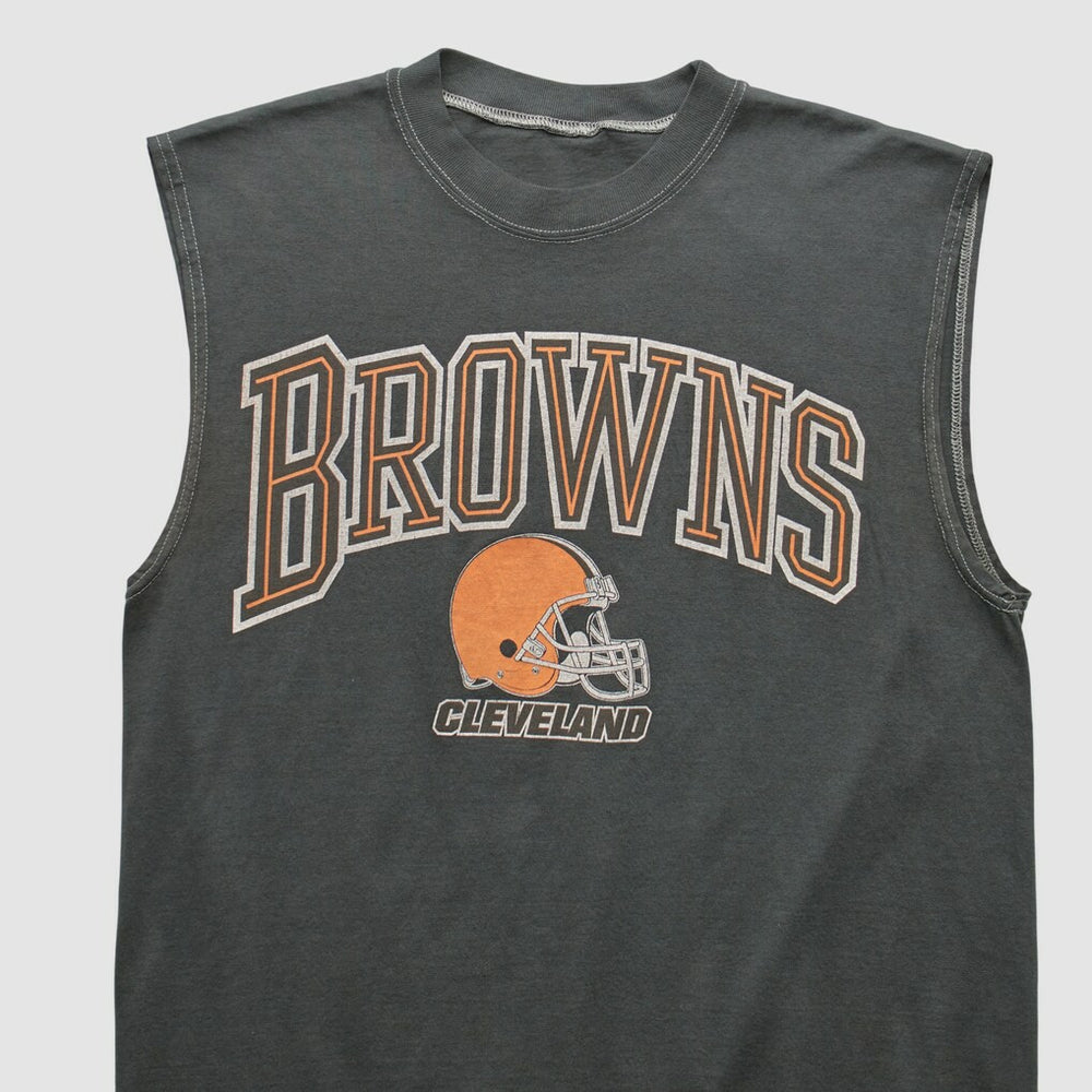 Cleveland Browns 90s Tank - Charcoal Vintage - Fanatics