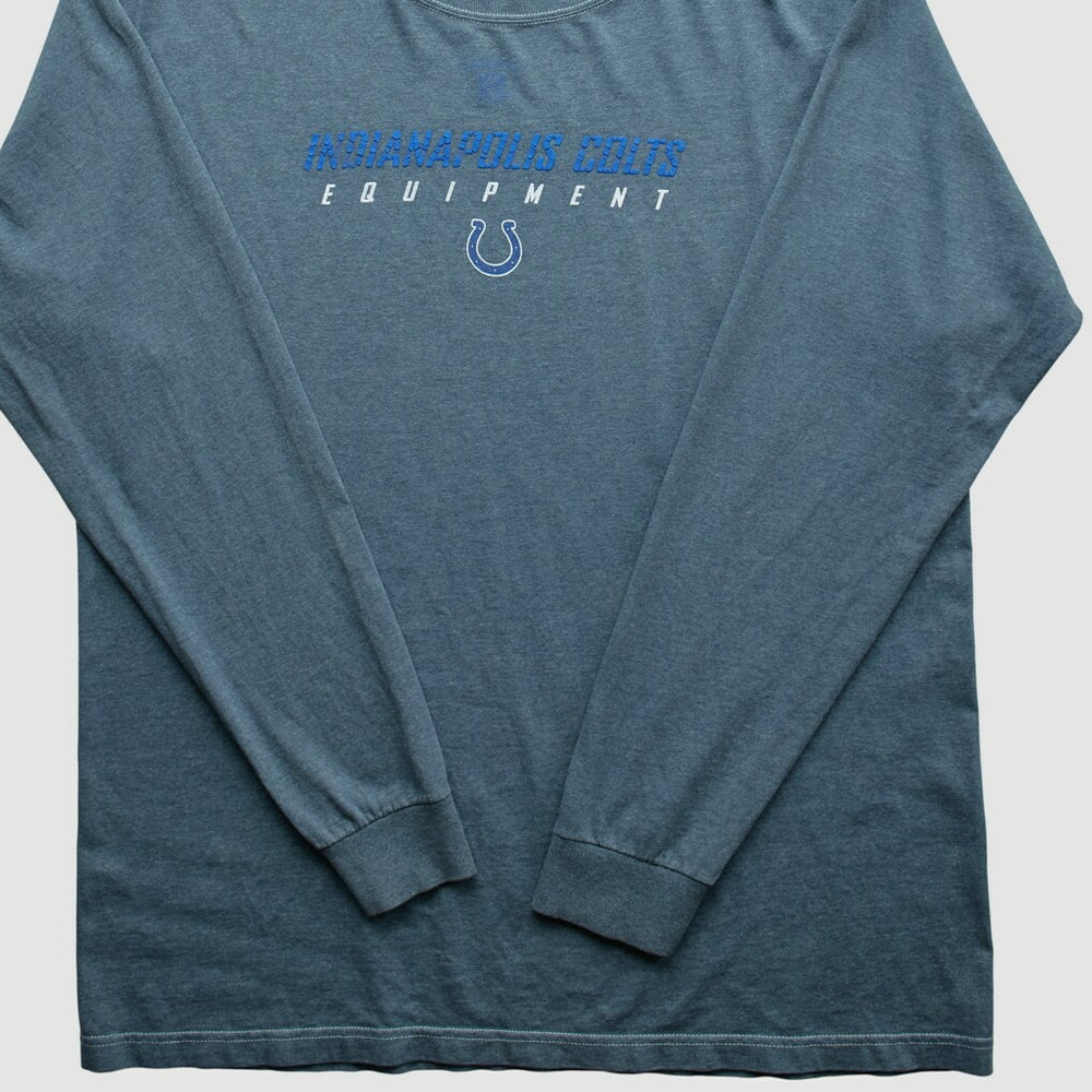 Indianapolis Colts Reebok 2000s Long Sleeve T-shirt - Blue Vintage - Fanatics