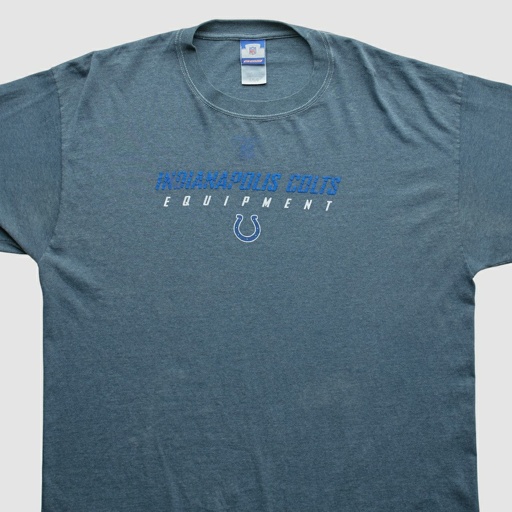 Indianapolis Colts Reebok 2000s Long Sleeve T-shirt - Blue Vintage - Fanatics