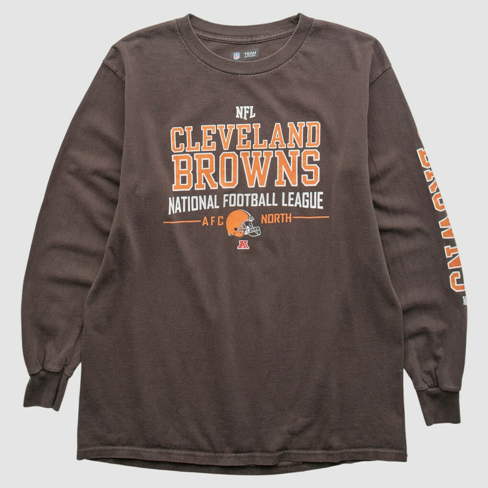 Cleveland Browns NFL 2010s Long Sleeve T-shirt - Brown Vintage - Fanatics