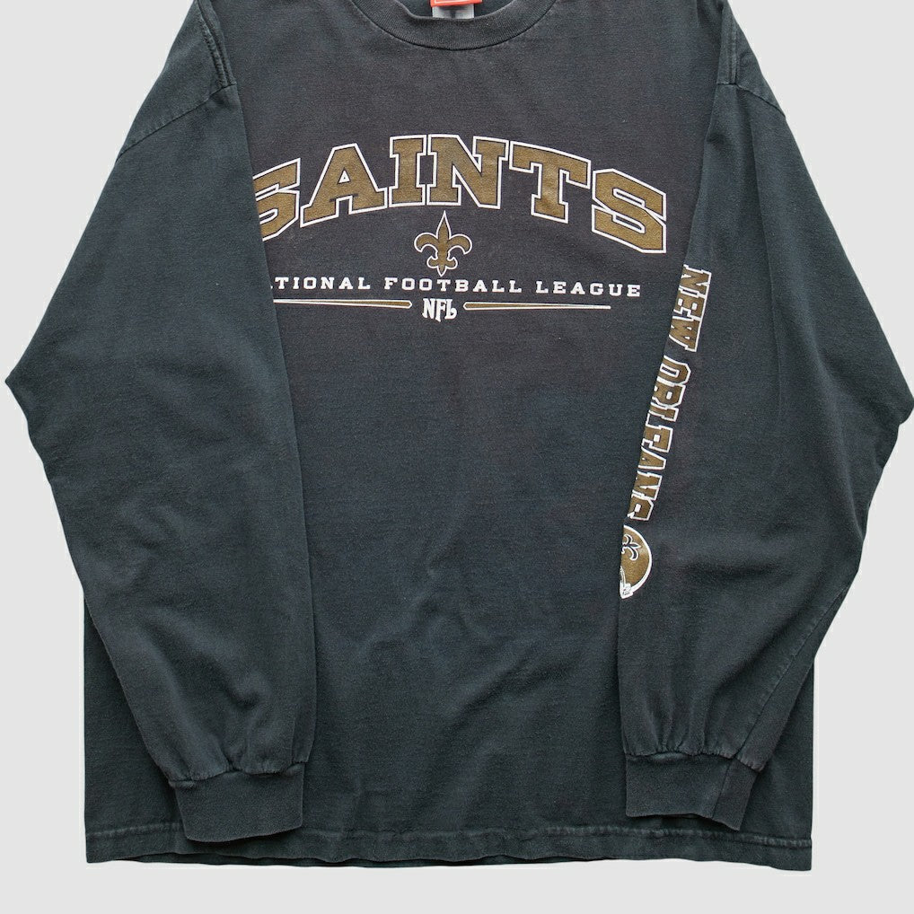 New Orleans Saints NFL 2000s Long Sleeve T-shirt - Black Vintage - Fanatics