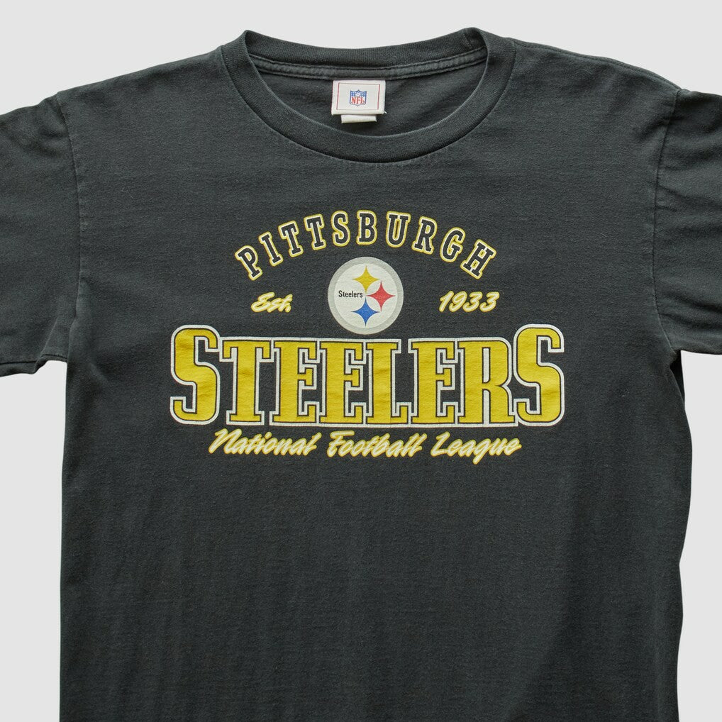 Pittsburgh Steelers NFL 2000s Long Sleeve T-shirt - Charcoal Vintage - Fanatics
