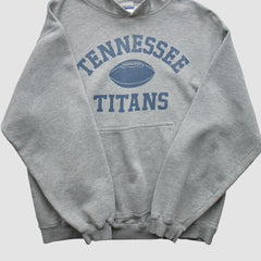 Tennessee Titans Reebok 2000s Hooded Pullover Sweatshirt - Heather Gray Vintage - Fanatics