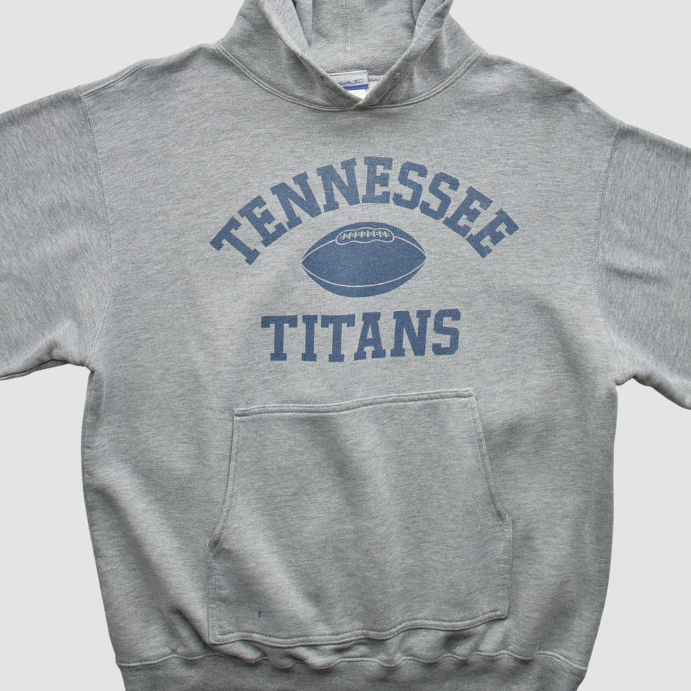Tennessee Titans Reebok 2000s Hooded Pullover Sweatshirt - Heather Gray Vintage - Fanatics