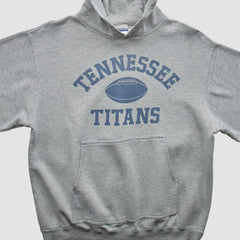 Tennessee Titans Reebok 2000s Hooded Pullover Sweatshirt - Heather Gray Vintage - Fanatics