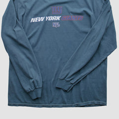 New York Giants NFL 2000s Long Sleeve T-shirt - Blue Vintage - Fanatics