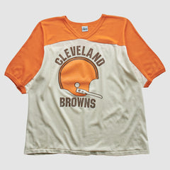 Cleveland Browns The Knits 80s T-shirt - White Vintage - Fanatics