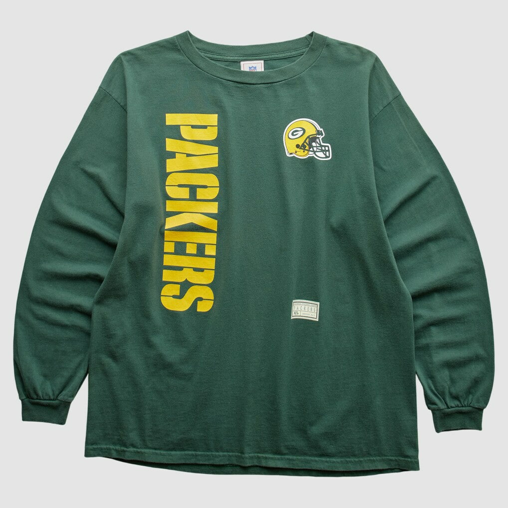 Green Bay Packers NFL 2000s Long Sleeve T-shirt - Green Vintage - Fanatics