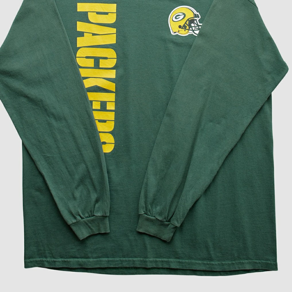 Green Bay Packers NFL 2000s Long Sleeve T-shirt - Green Vintage - Fanatics