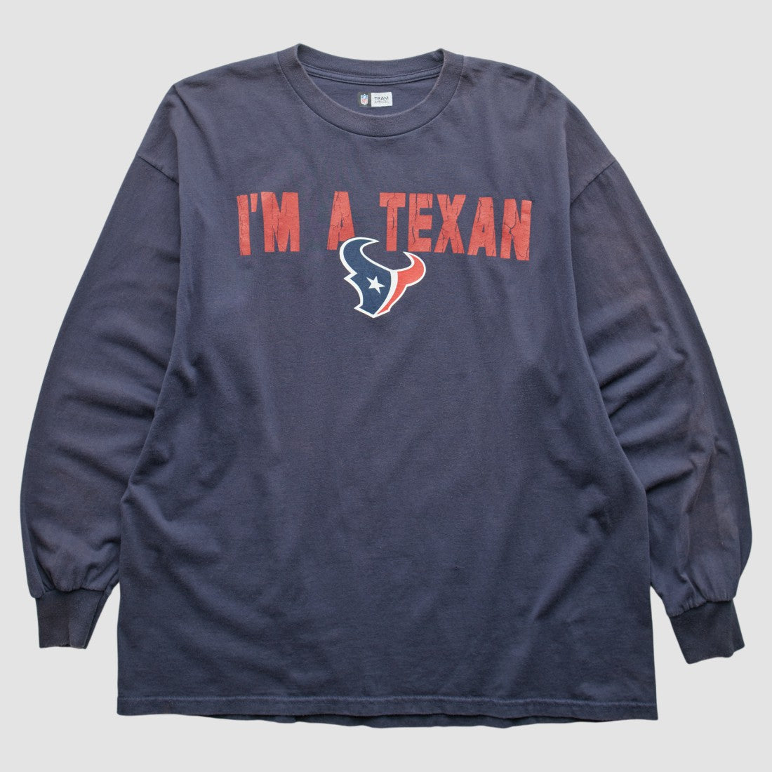 Houston Texans NFL 2010s Long Sleeve T-shirt - Navy Vintage - Fanatics