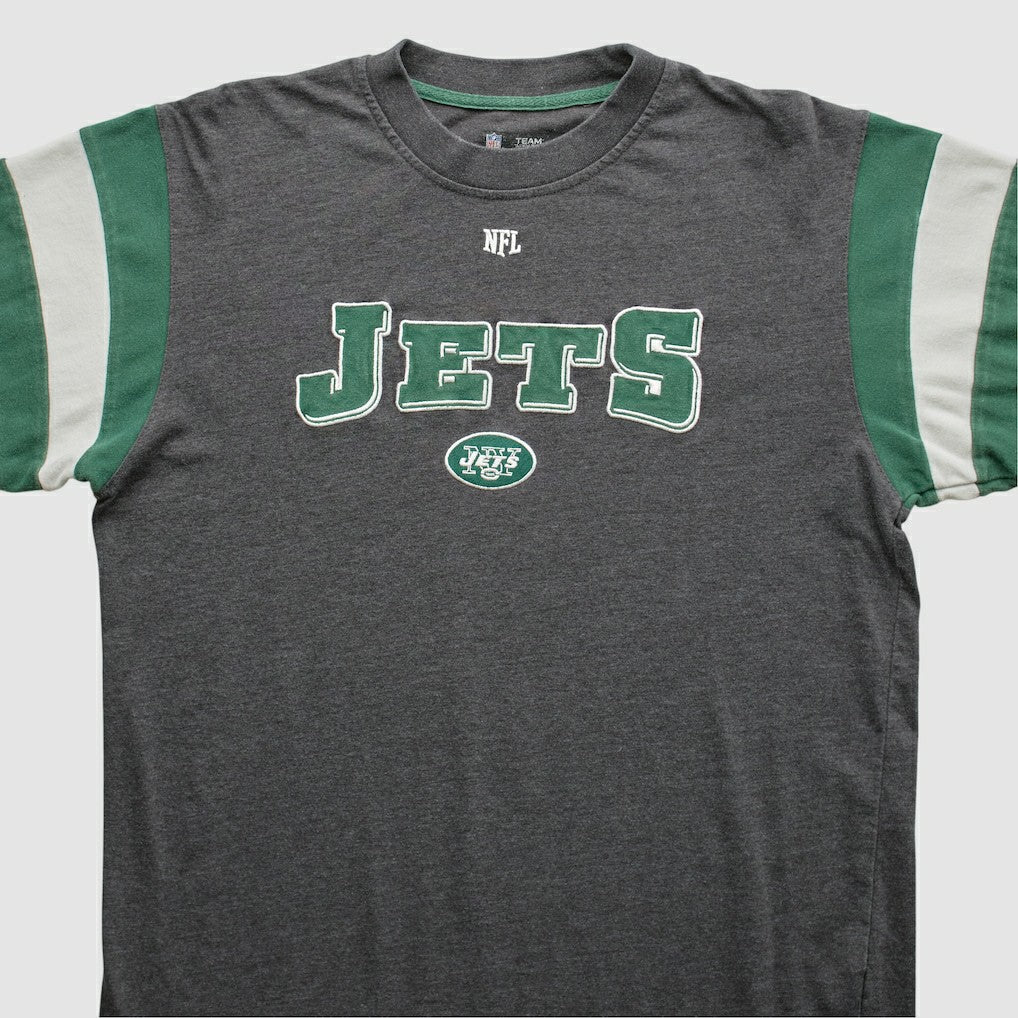 New York Jets NFL 2010s Long Sleeve T-shirt - Gray Vintage - Fanatics