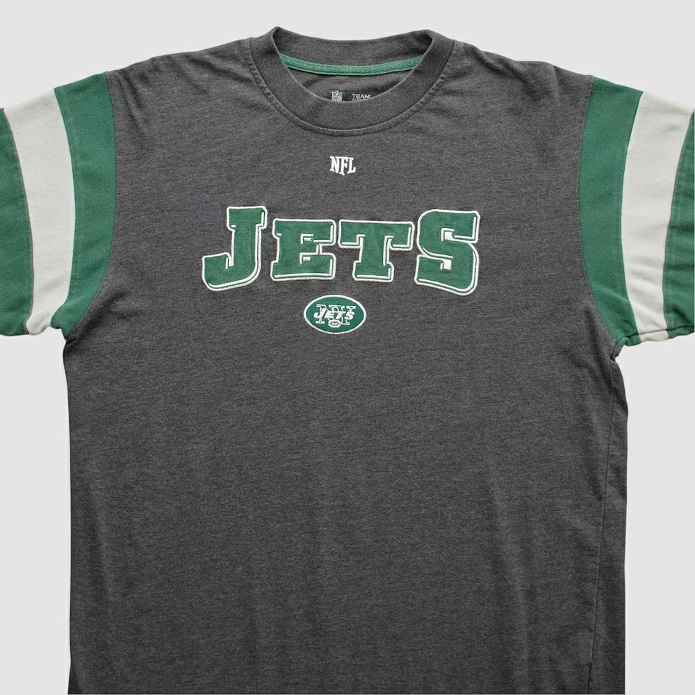 New York Jets NFL 2010s Long Sleeve T-shirt - Gray Vintage - Fanatics