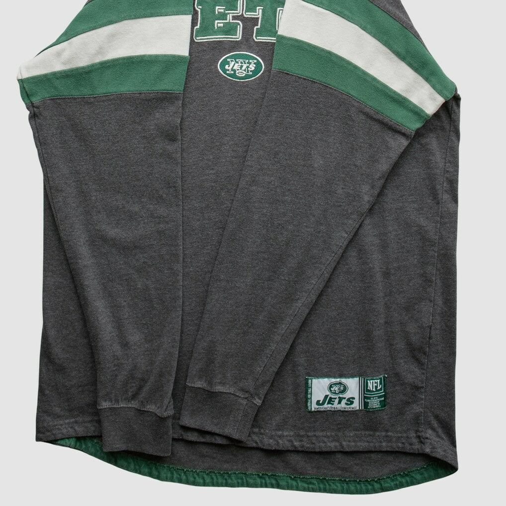 New York Jets NFL 2010s Long Sleeve T-shirt - Gray Vintage - Fanatics