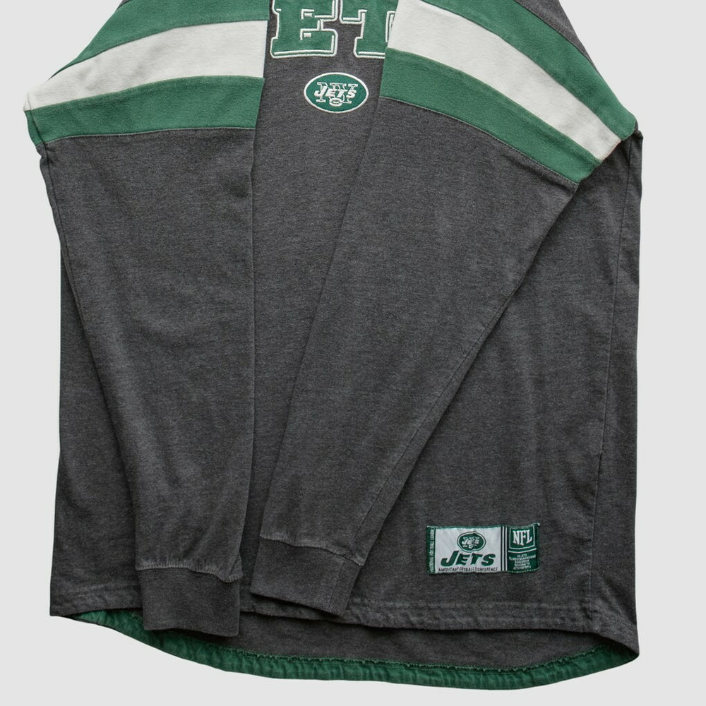 New York Jets NFL 2010s Long Sleeve T-shirt - Gray Vintage - Fanatics