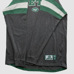 New York Jets NFL 2010s Long Sleeve T-shirt - Gray Vintage - Fanatics