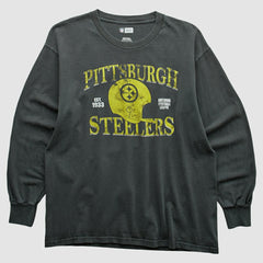 Pittsburgh Steelers NFL 2010s Long Sleeve T-shirt - Charcoal Vintage - Fanatics