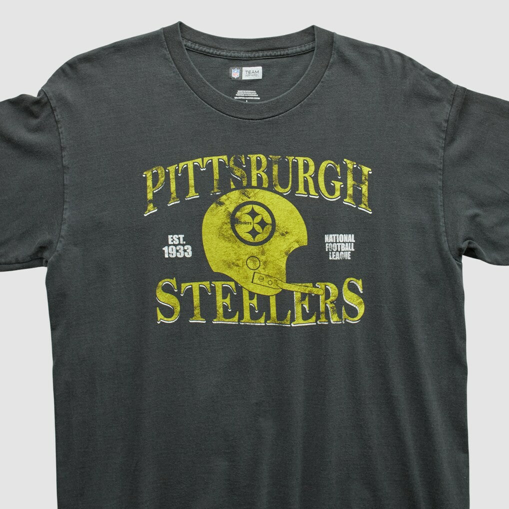 Pittsburgh Steelers NFL 2010s Long Sleeve T-shirt - Charcoal Vintage - Fanatics