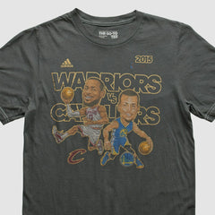 Adidas Golden State Warriors 2015 T-shirt Charcoal Vintage