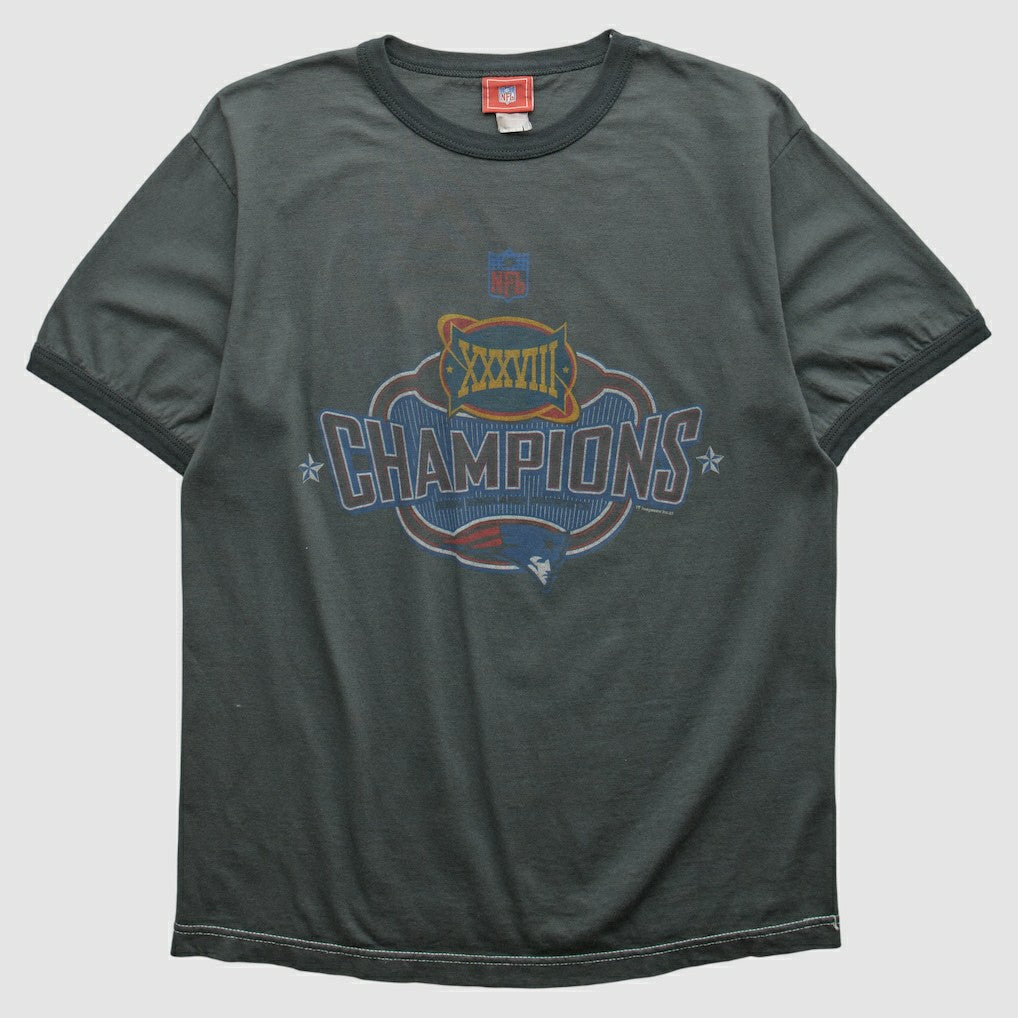 New England Patriots NFL 2004 T-shirt - Charcoal Vintage - Fanatics