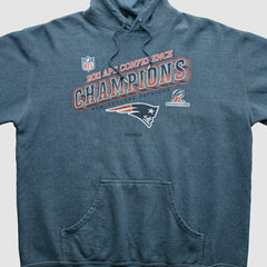 New England Patriots Reebok 2011 Hooded Pullover Sweatshirt - Blue Vintage - Fanatics
