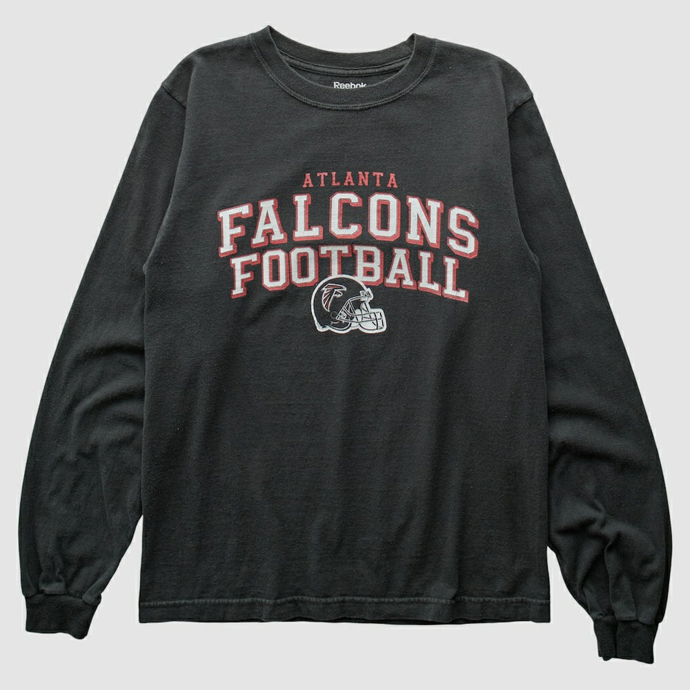 Atlanta Falcons Reebok 2000s Long Sleeve T-shirt - Black Vintage - Fanatics