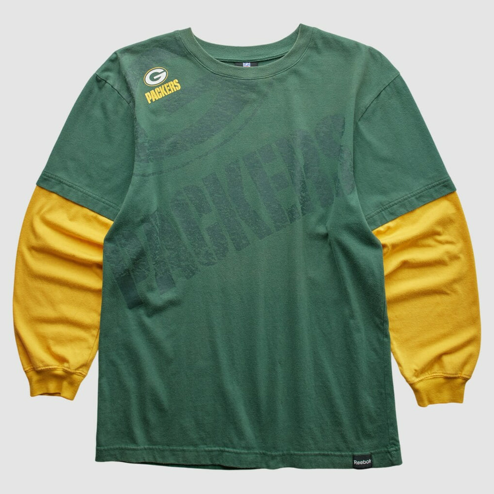 Green Bay Packers NFL 2010s Long Sleeve T-shirt - Green Vintage - Fanatics