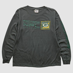 Green Bay Packers NFL 2000s Long Sleeve T-shirt - Charcoal Vintage - Fanatics