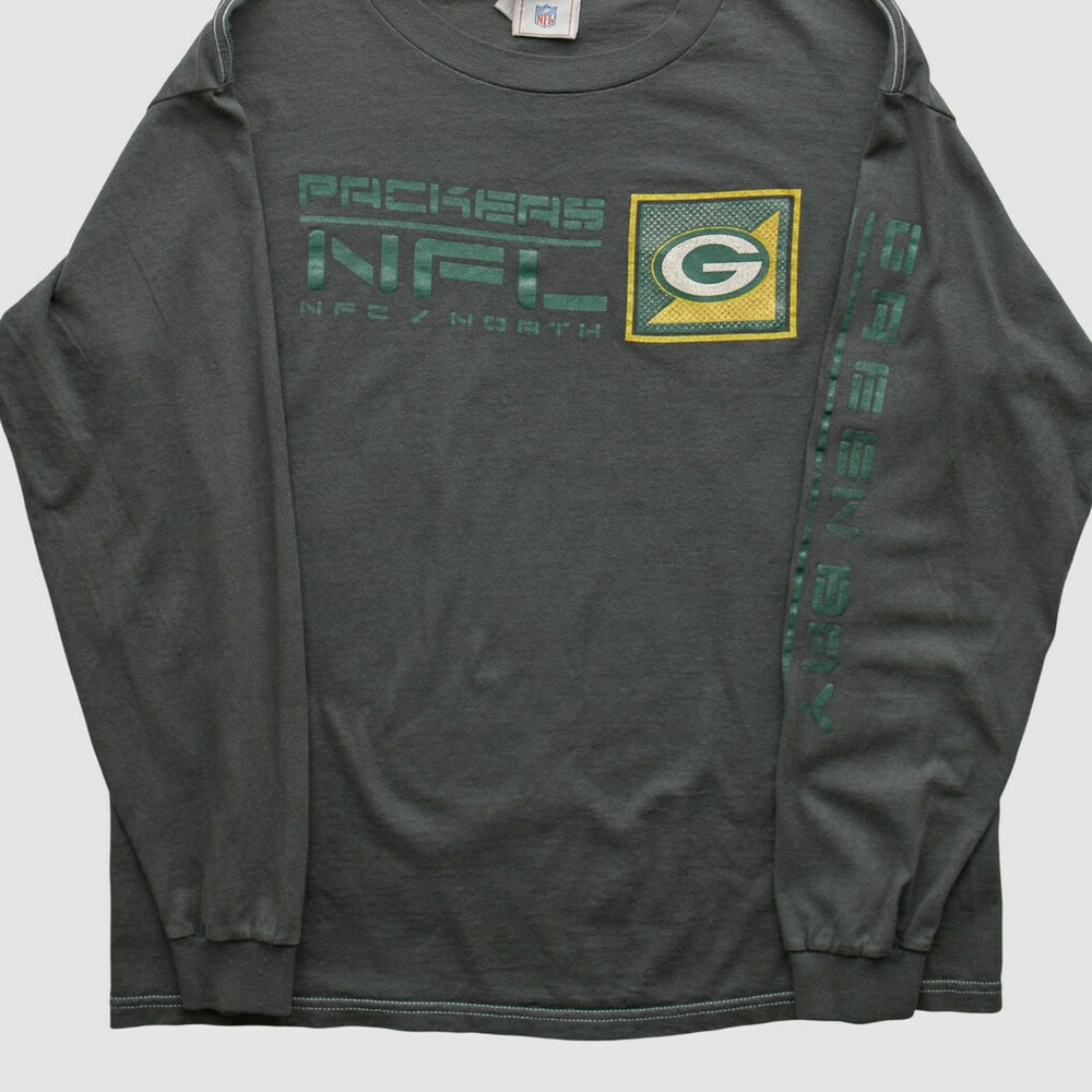 Green Bay Packers NFL 2000s Long Sleeve T-shirt - Charcoal Vintage - Fanatics