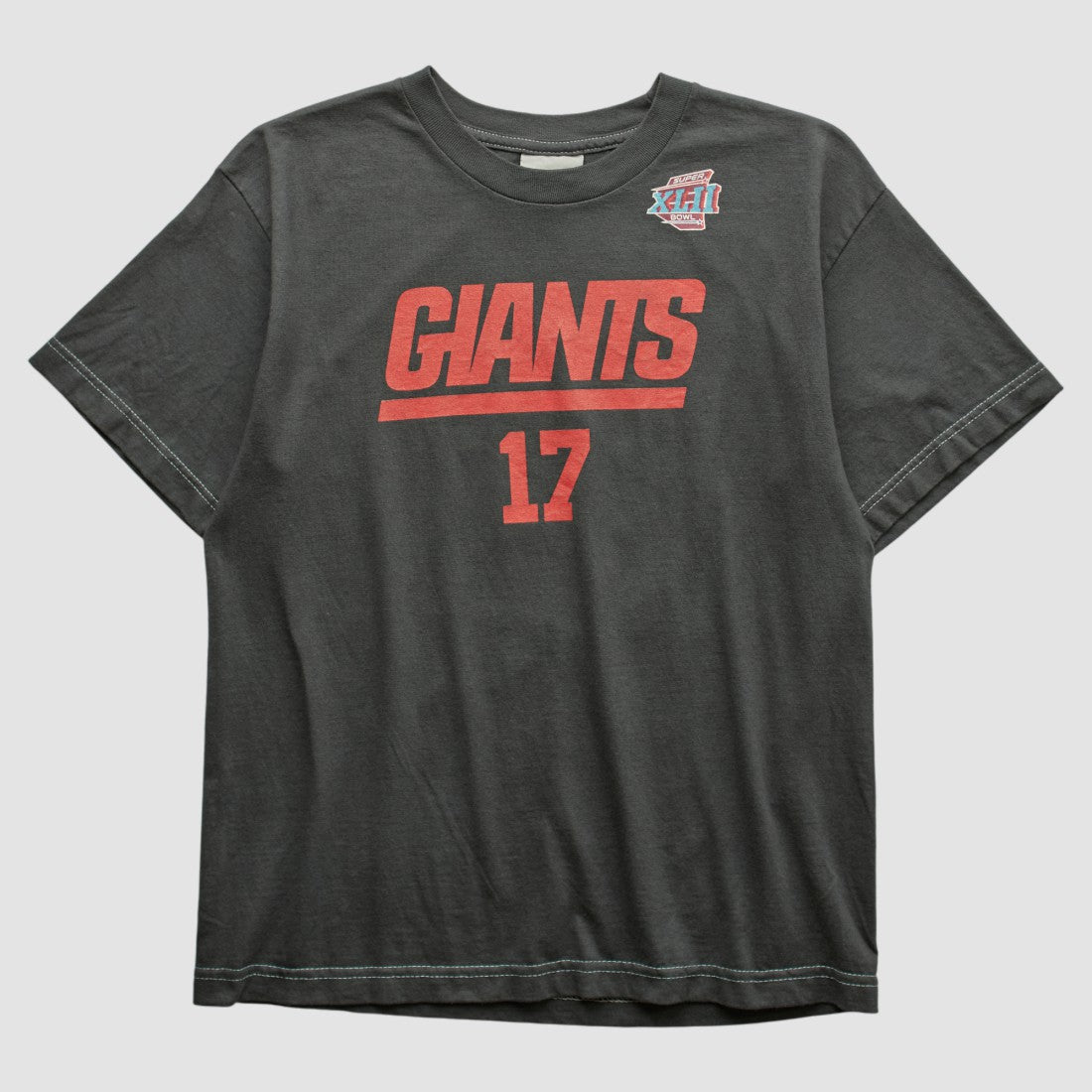New York Giants 2008 T-shirt - Charcoal Vintage - Fanatics