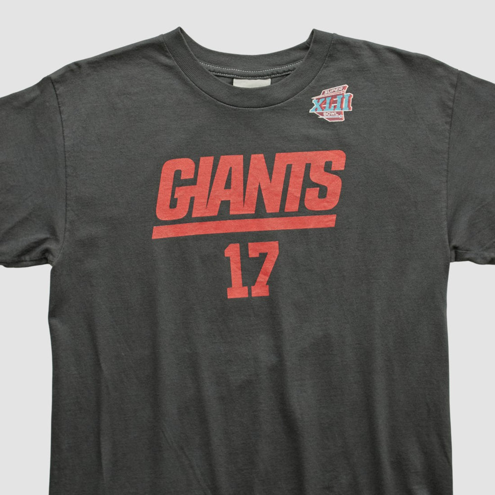 New York Giants 2008 T-shirt - Charcoal Vintage - Fanatics