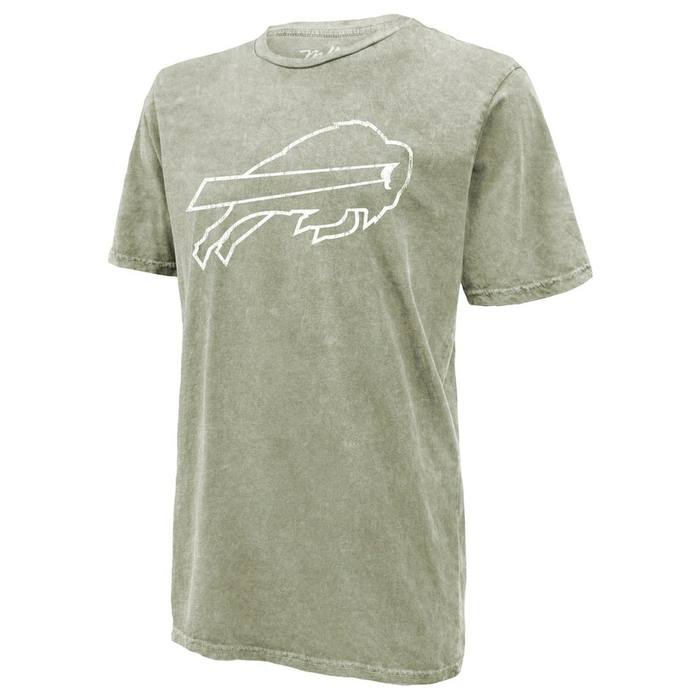 Josh Allen Buffalo Bills Majestic Threads Mineral Wash Name & Number T-Shirt - Moss Green - NFL