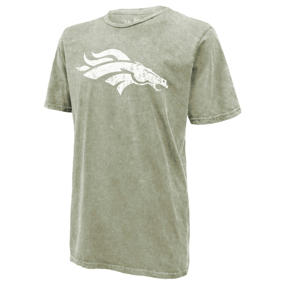 Bo Nix Denver Broncos Majestic Threads Mineral Wash Name & Number T-Shirt - Moss Green - NFL