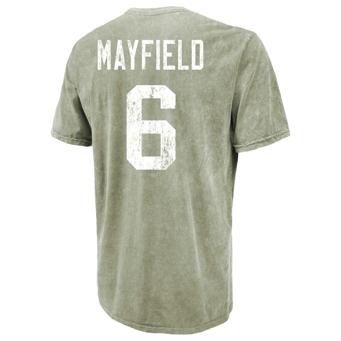 Baker Mayfield Tampa Bay Buccaneers Majestic Threads Mineral Wash Name & Number T-Shirt - Moss Green - NFL