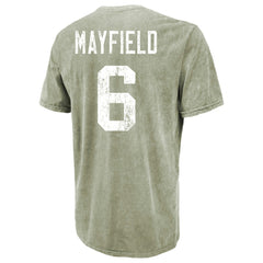 Baker Mayfield Tampa Bay Buccaneers Majestic Threads Mineral Wash Name & Number T-Shirt - Moss Green - NFL