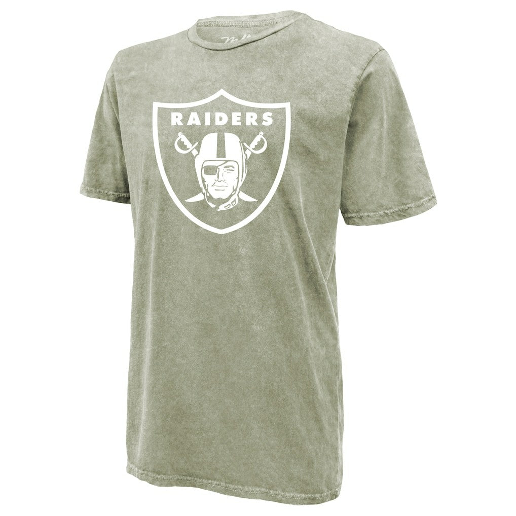 Brock Bowers Las Vegas Raiders Majestic Threads Mineral Wash Name & Number T-Shirt - Moss Green - NFL