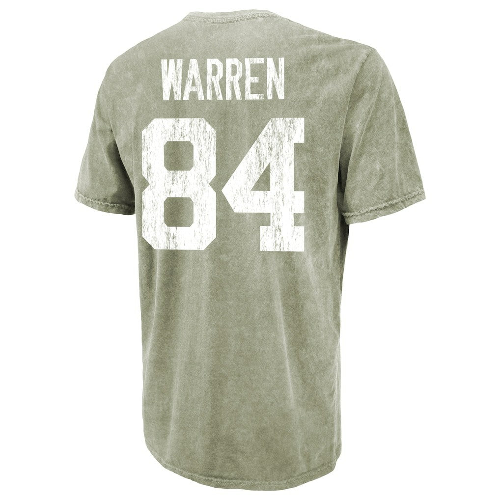 Tyler Warren Indianapolis Colts Majestic Threads Mineral Wash Name & Number T-Shirt - Moss Green - NFL